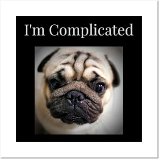 A complicated cute pug Posters and Art